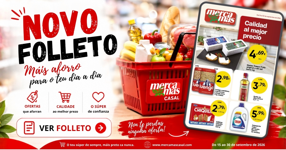 Nuevo folleto de Mercamas Casal con ofertas de septiembre de 2026