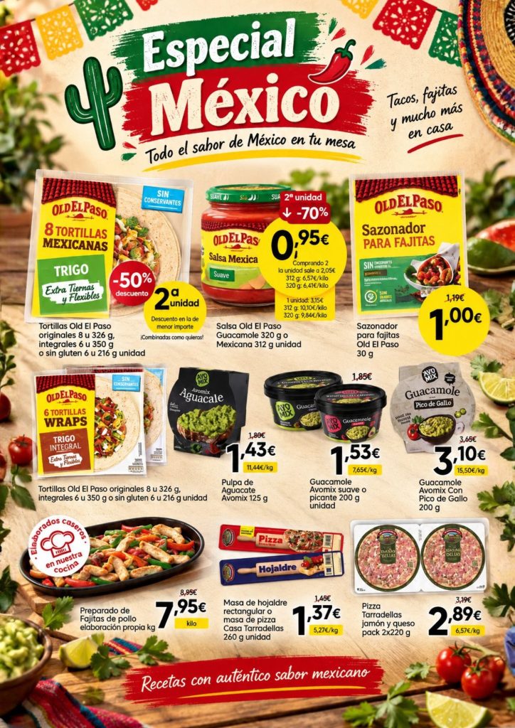 Selección de productos mexicanos en Mercamas Casal