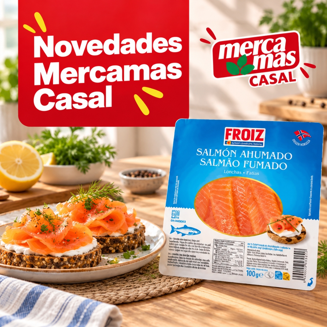 Salmón ahumado Froiz 100 g novedad en Mercamas Casal