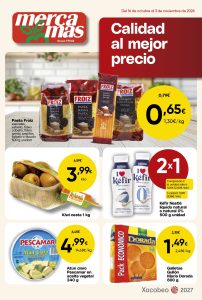 Portada del folleto de Mercamás Casal con ofertas del 16 de octubre al 3 de noviembre de 2026
