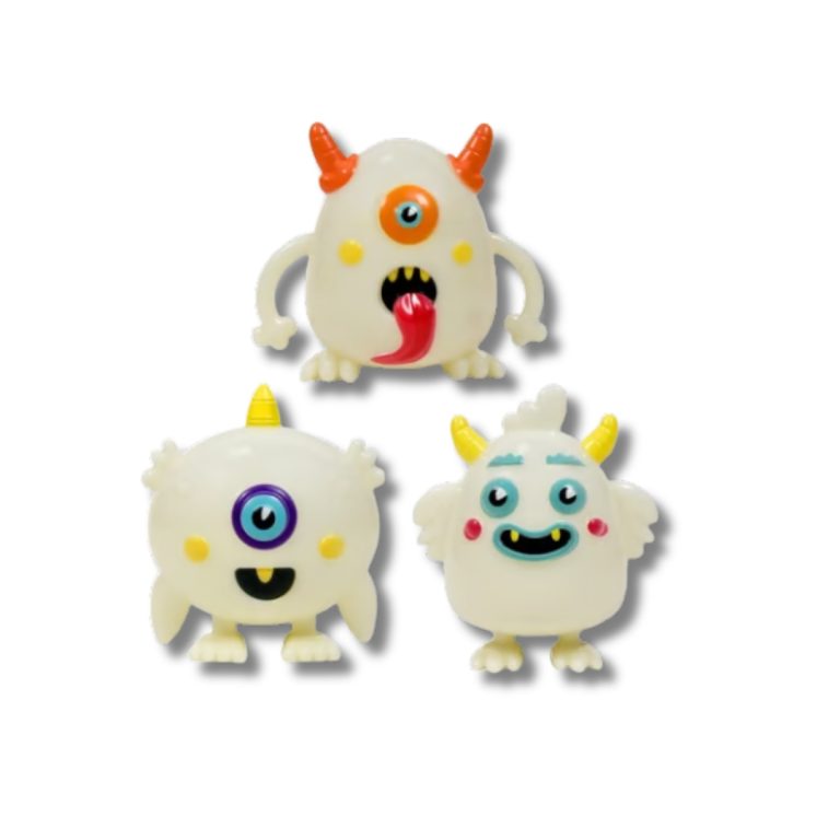 Figuras de monstruos luminosos de Halloween Migueláñez en varios diseños, con caramelos, disponibles en Mercamás Casal.